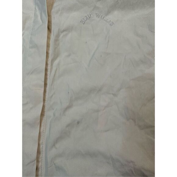 Vintage 70s Blue Willi’s Button Down Pearl Button White Collar Longsleeve Sz Med - Picture 7 of 11